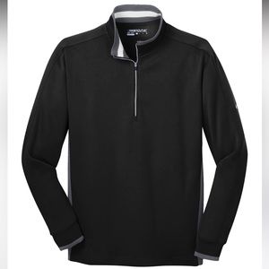 NIKE Dri-FIT 1/2-Zip Golf Tour Performance Long Sleeve Polyester Shirt| XL, Blck